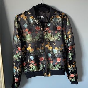 UNIQUE FLORAL BOMBER SZ M